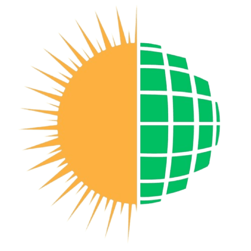 Transparent sun logo